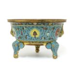 A Chinese cloisonné censer,