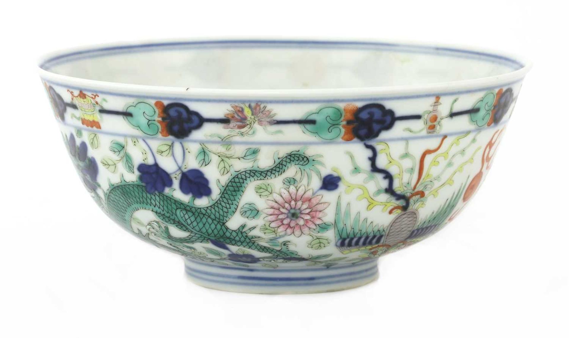 A Chinese wucai bowl, - Image 3 of 5