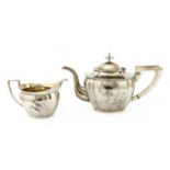 A Chinese export silver teapot,