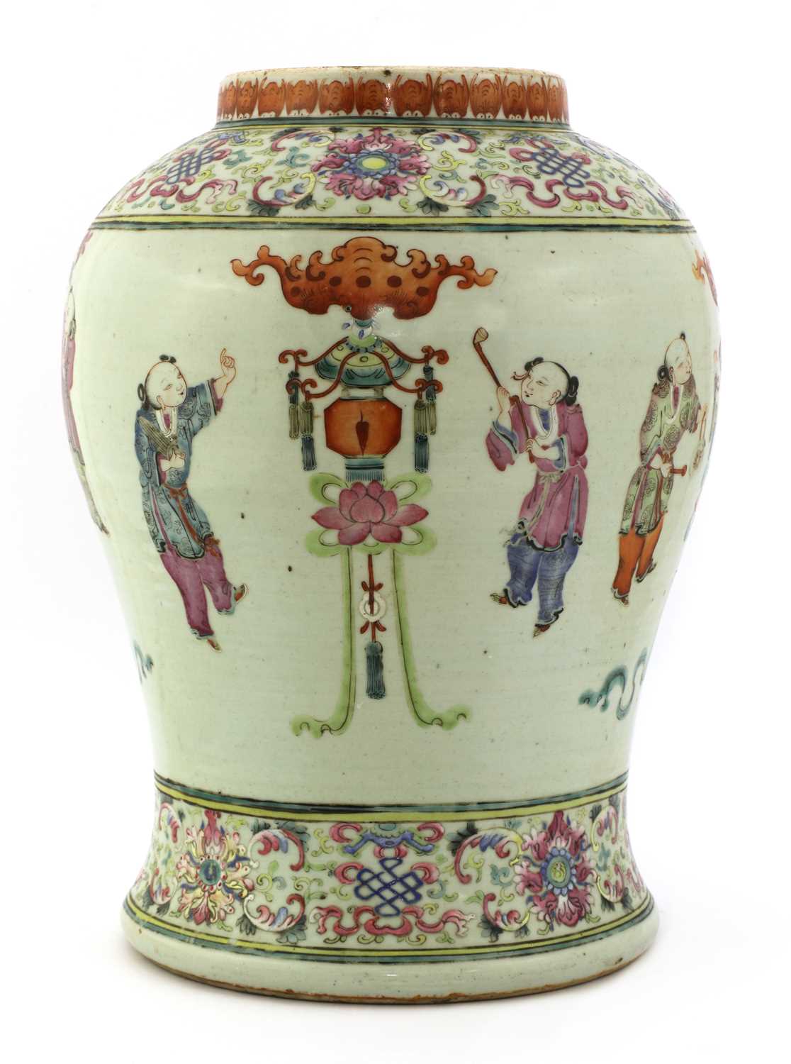 A Chinese famille rose vase, - Image 2 of 5