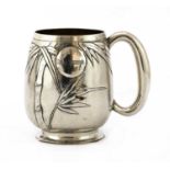 A Chinese export silver mug,