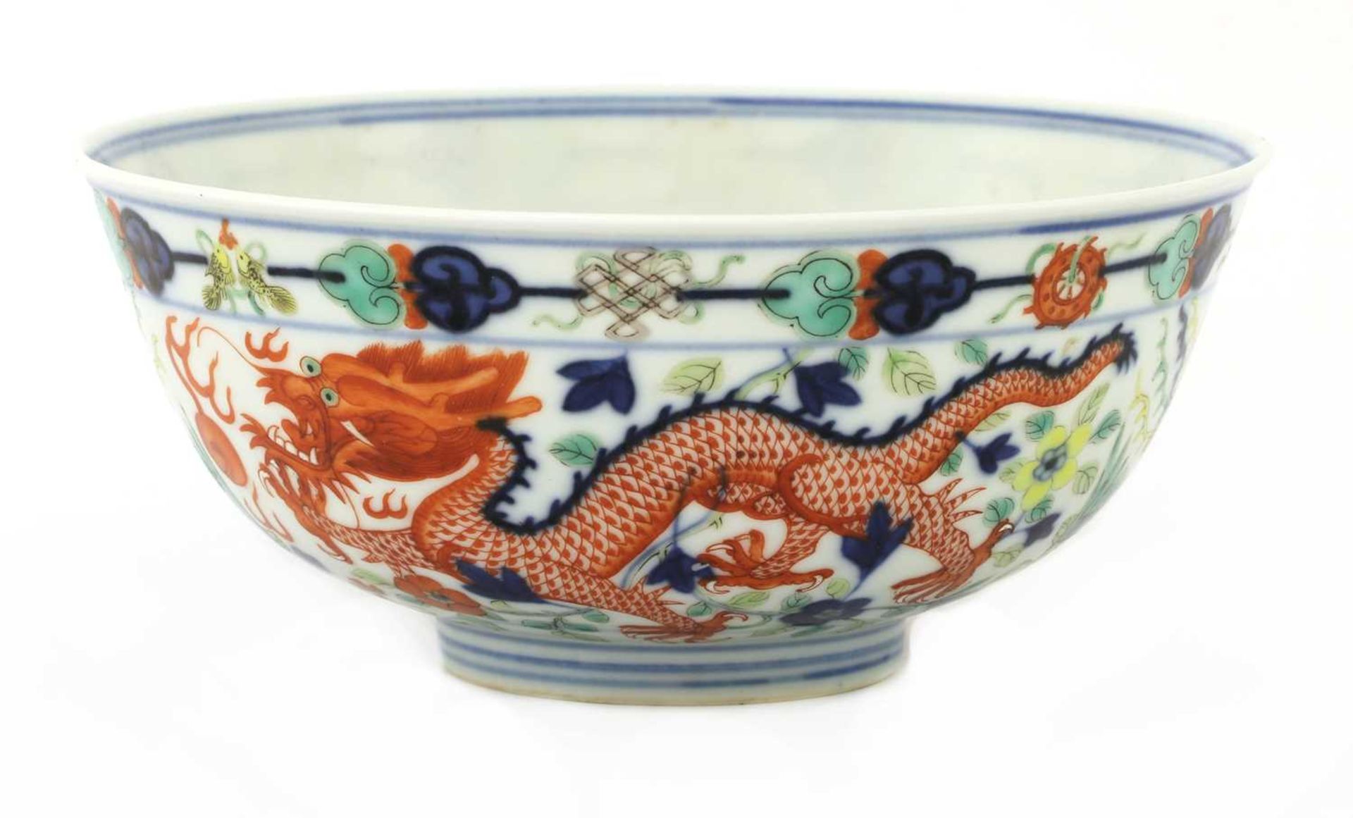 A Chinese wucai bowl,