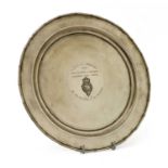 A Chinese export silver salver,