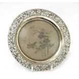 A Chinese export silver salver,