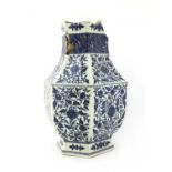 A Chinese blue and white vase,