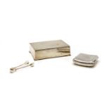 A Mappin & Webb silver cigarette box,