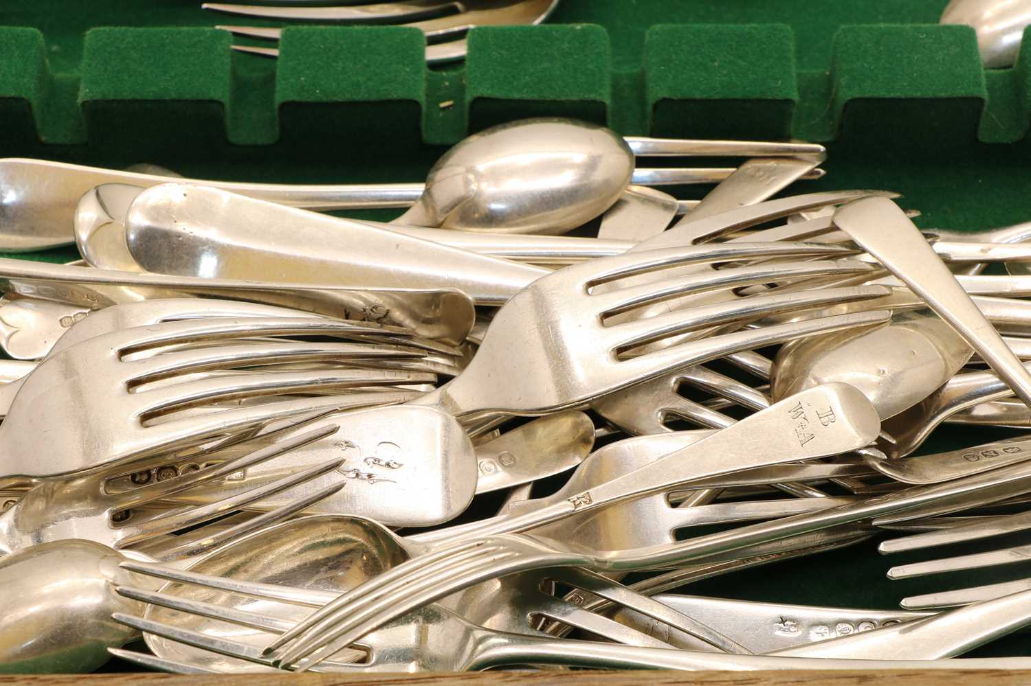 A collection of silver flatware, - Image 4 of 11