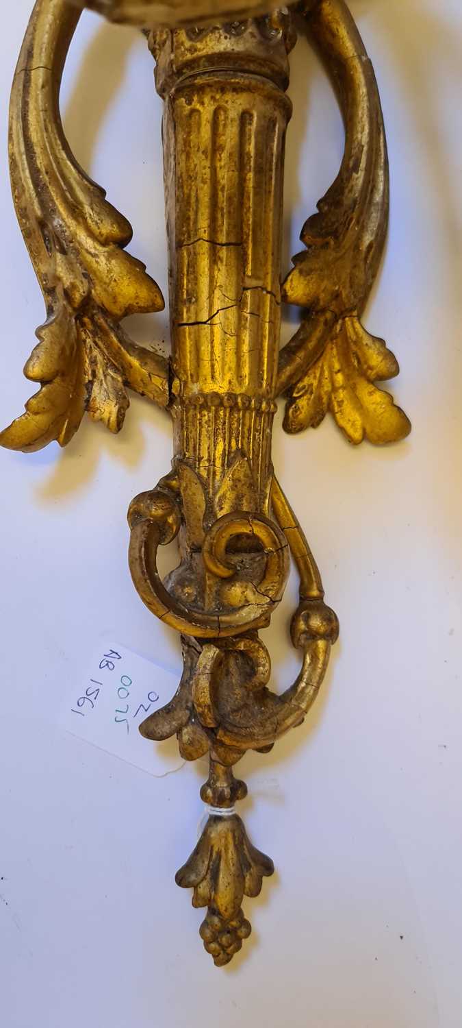 A pair of gilt gesso girandoles, - Image 10 of 18