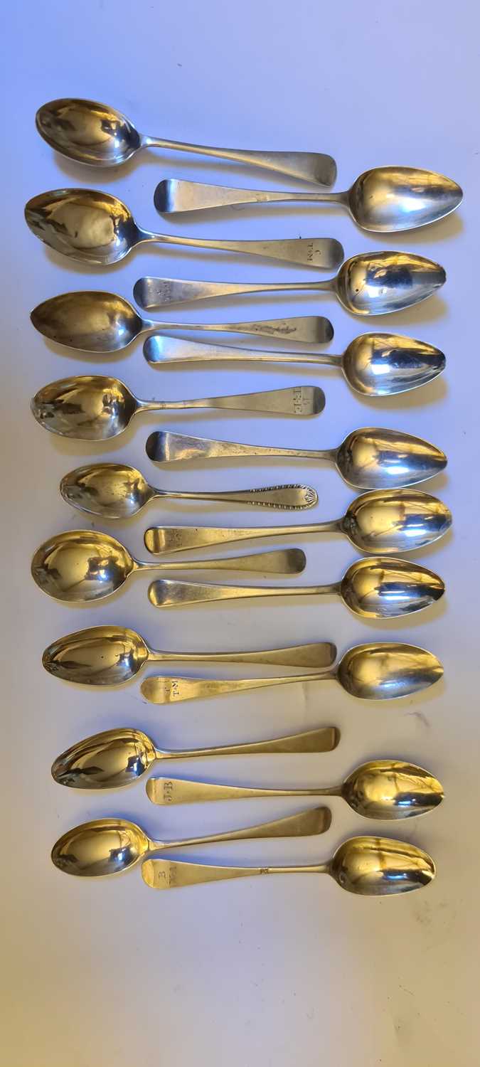 A collection of silver flatware, - Image 9 of 11