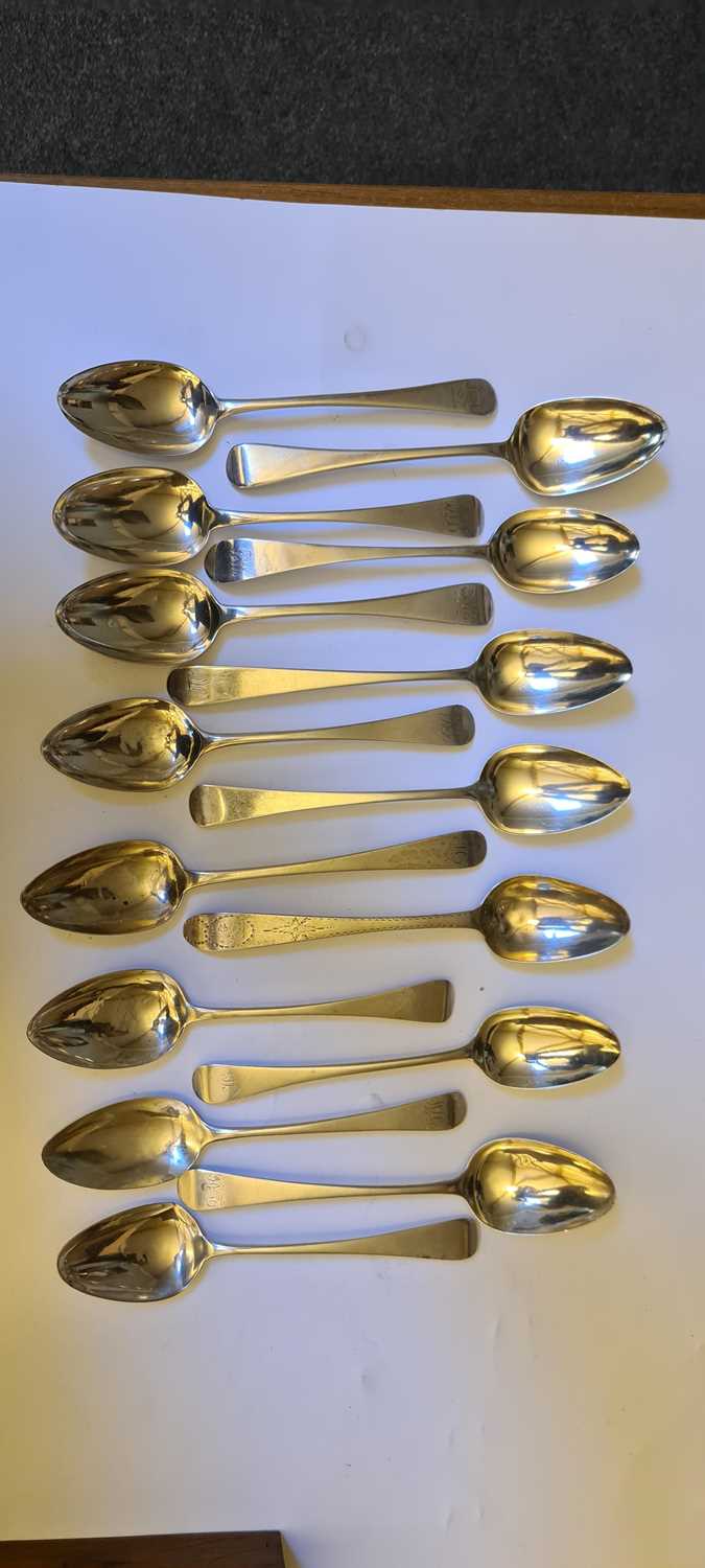 A collection of silver flatware, - Image 8 of 11