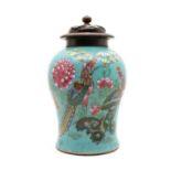 A Chinese baluster form vase,