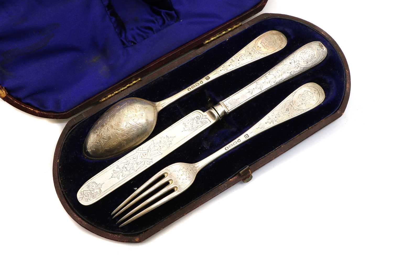 A Victorian silver christening set, - Image 3 of 5