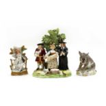 A 19th Century Chelsea Derby style ceramic figural group,