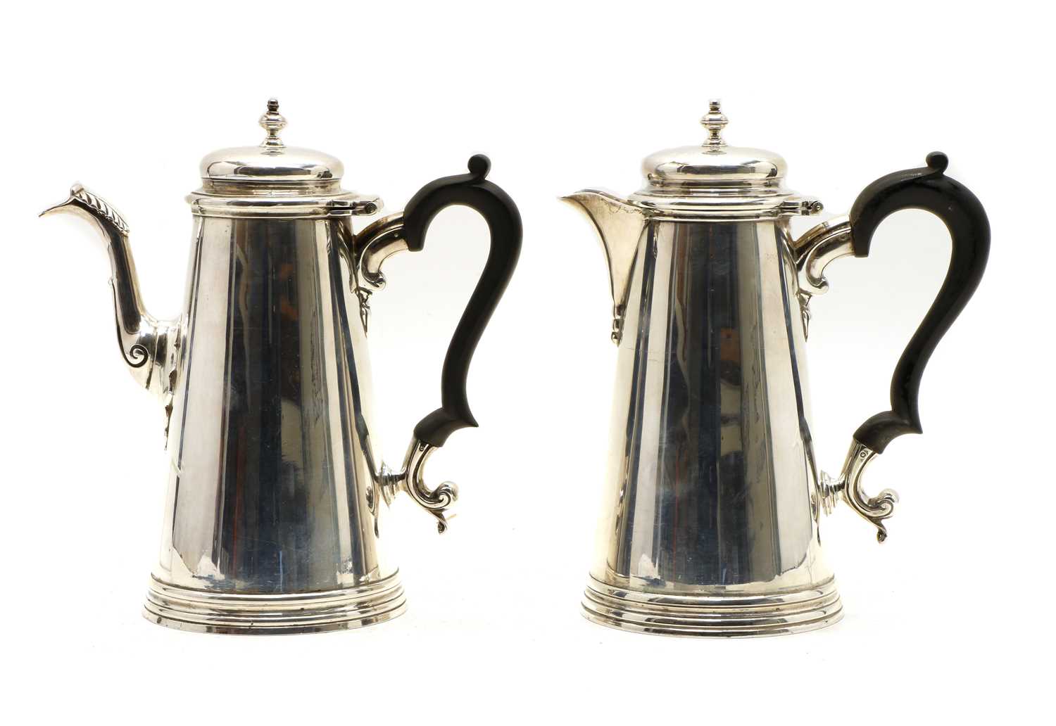 A silver coffee pot, - Image 2 of 3