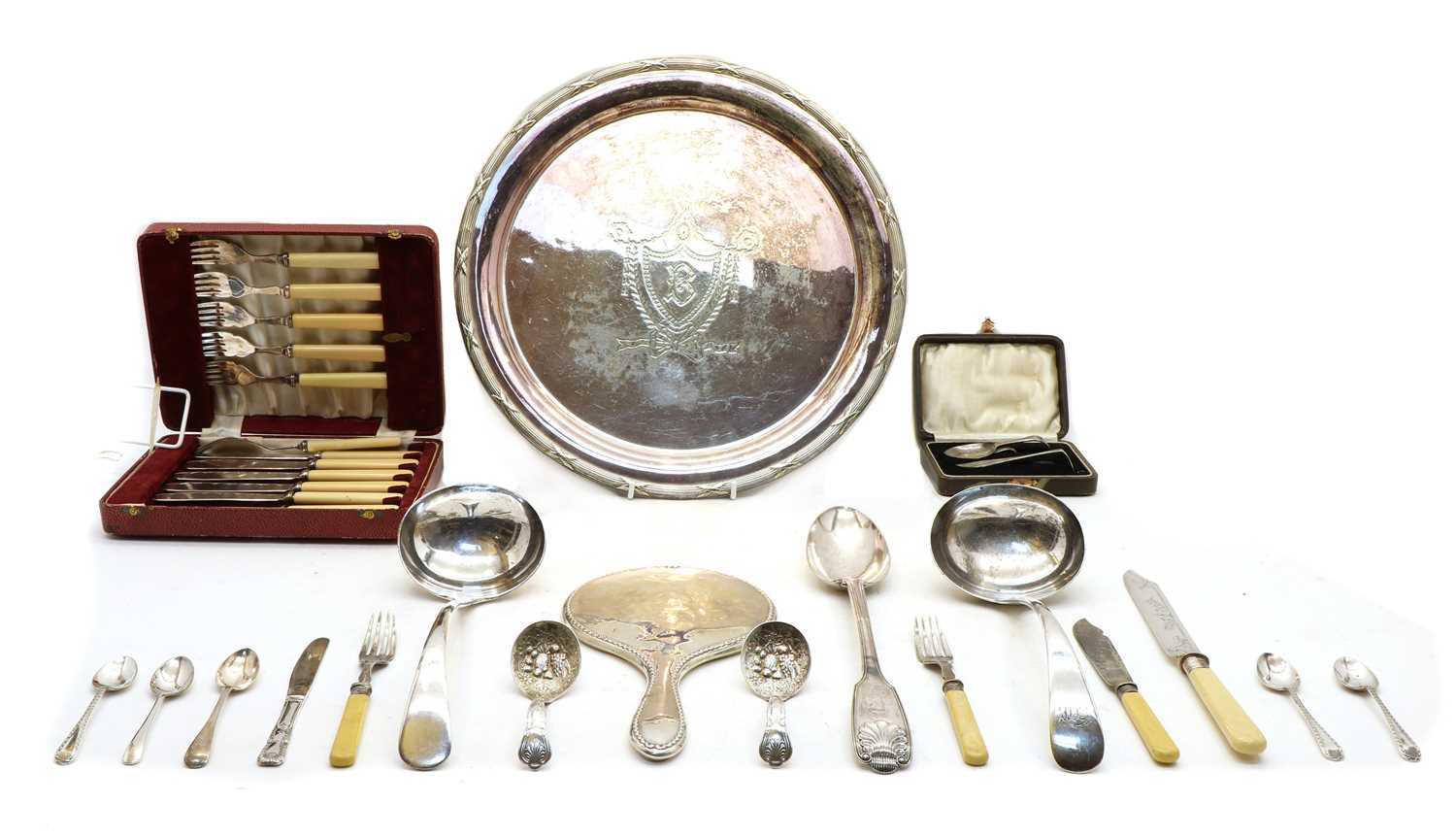 A quantity of silver and plated ware,