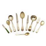 A quantity of silver canteen flatware by Harrison Brothers & Howson Ltd,