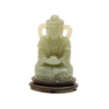 A Chinese jade figure,