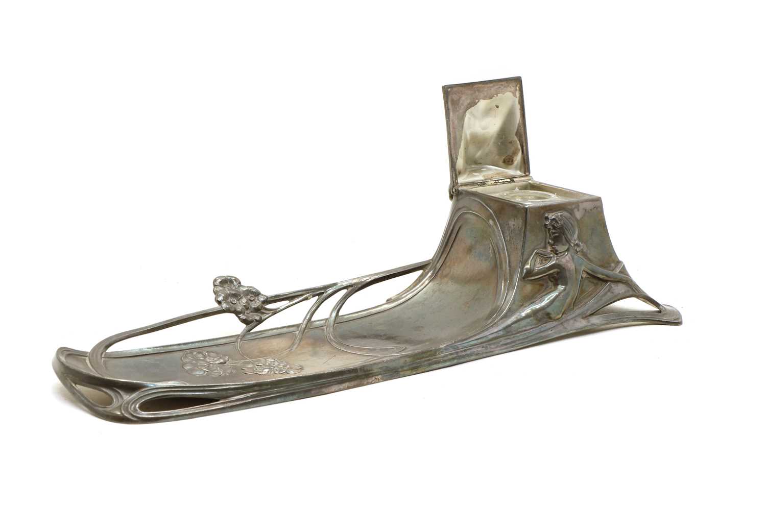 A WMF silvered pewter inkstand, - Image 2 of 4