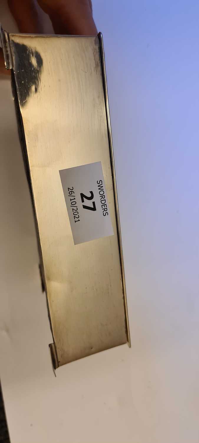 A Mappin & Webb silver cigarette box, - Image 9 of 9