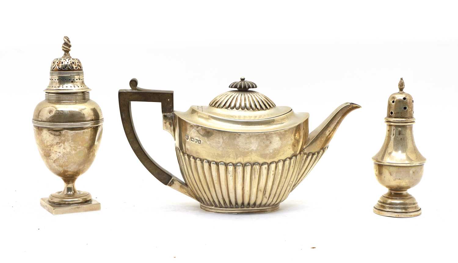 A Victorian silver teapot, - Image 2 of 4