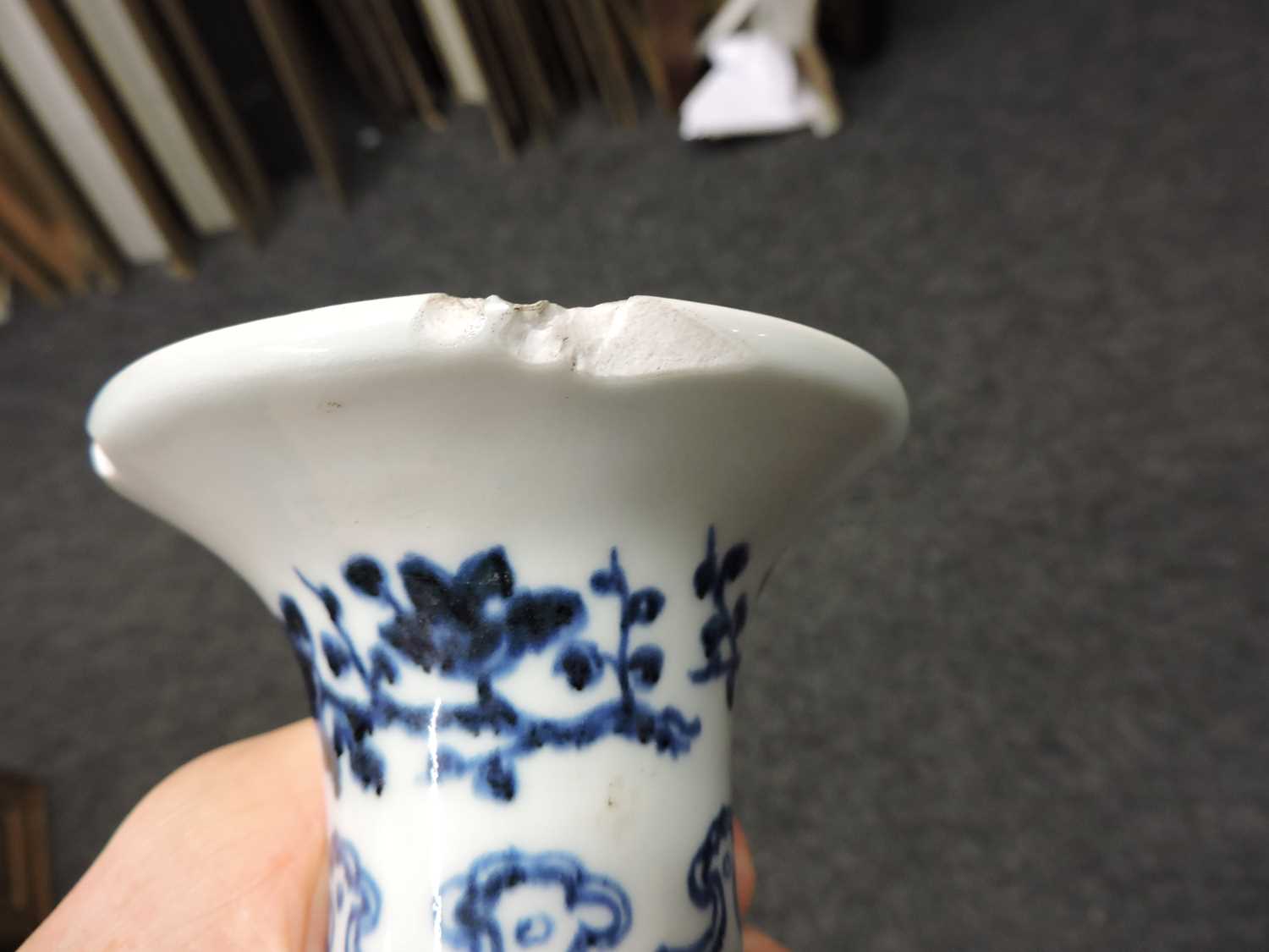 A Chinese blue and white 'yuhuchun' vase, - Bild 5 aus 13