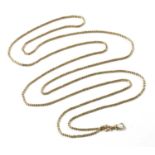 A gold Brazilian snake link guard chain,