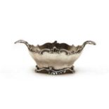 A Dutch silver twin handled bowl,