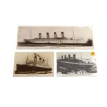 A postcard album: Titanic and ocean liner interest,