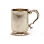 A provincial silver mug,