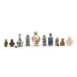 A collection of Chinese scent and snuff bottles,