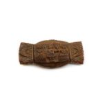 A carved snuff box,