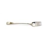 A George III silver Old English pattern salad fork/spoon,