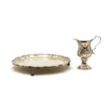 A silver salver,