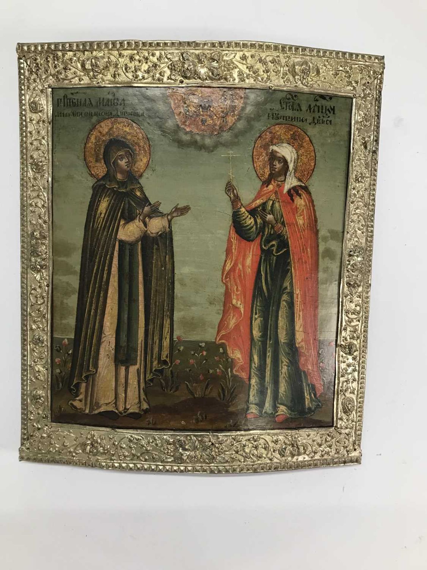 An icon of two female saints, - Bild 20 aus 24