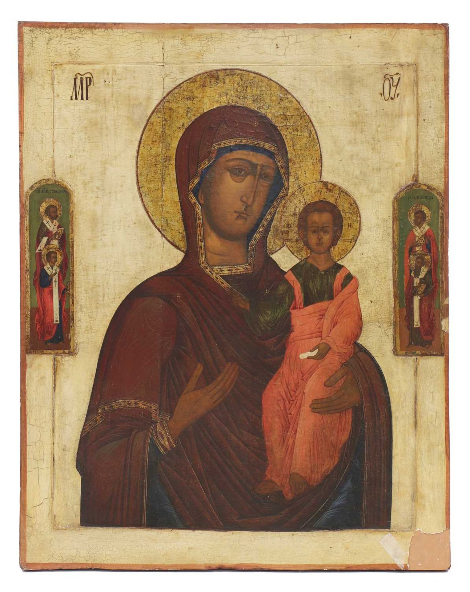 A monumental Icon of the Mother of God of Smolensk, - Image 3 of 32