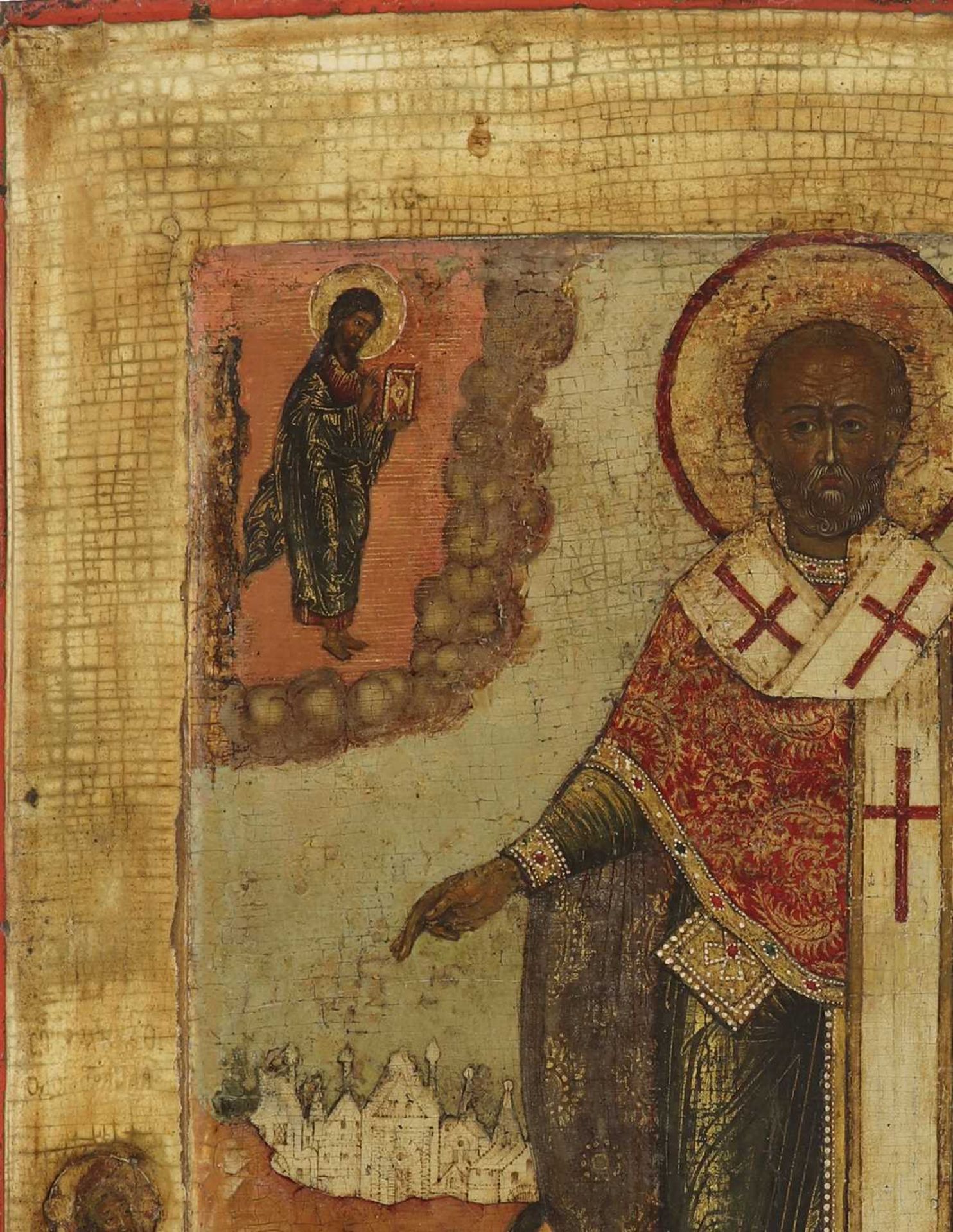 An icon of St Nicholas, - Bild 4 aus 29