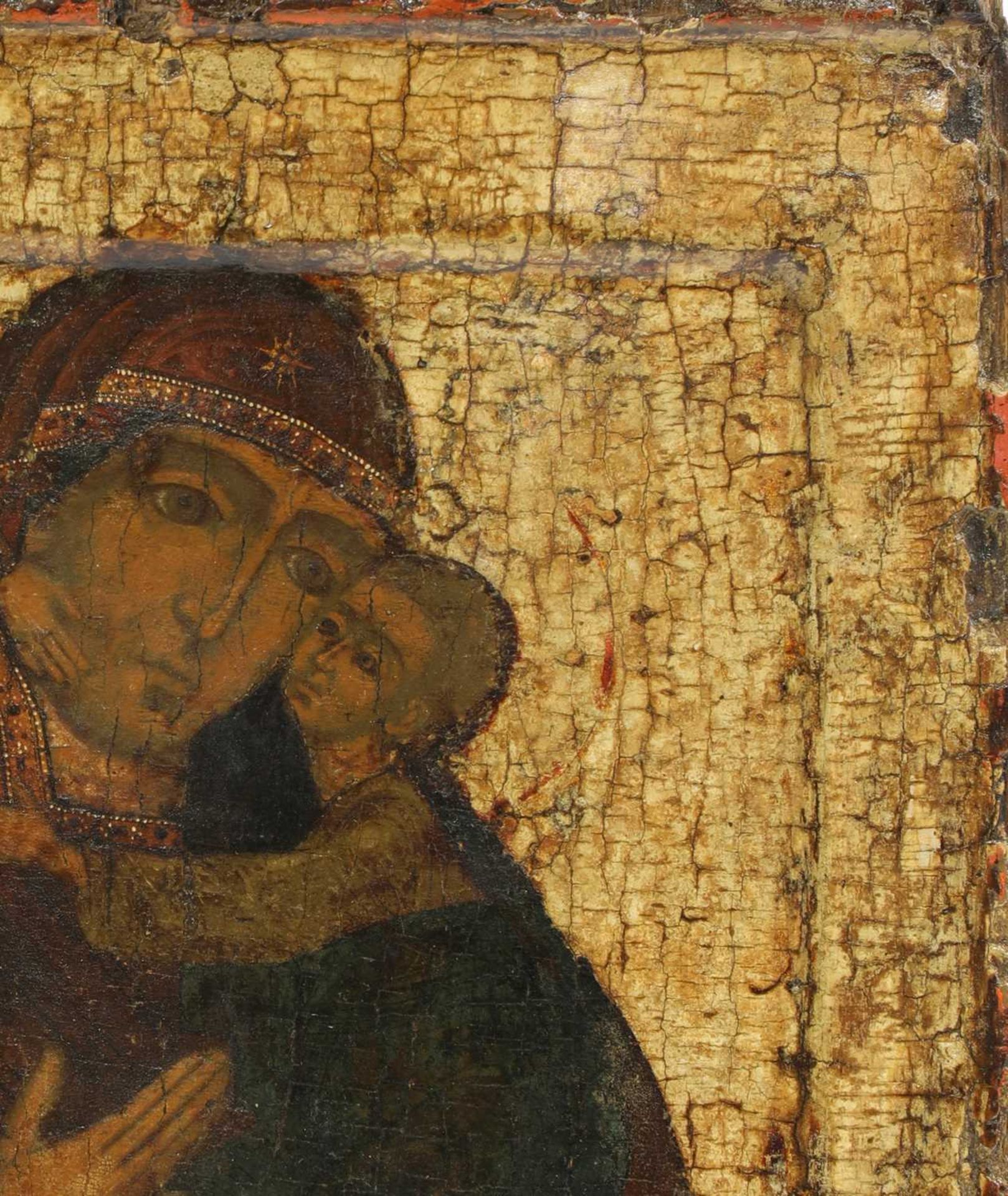 An icon of the Mother of God of Tenderness, - Image 5 of 21