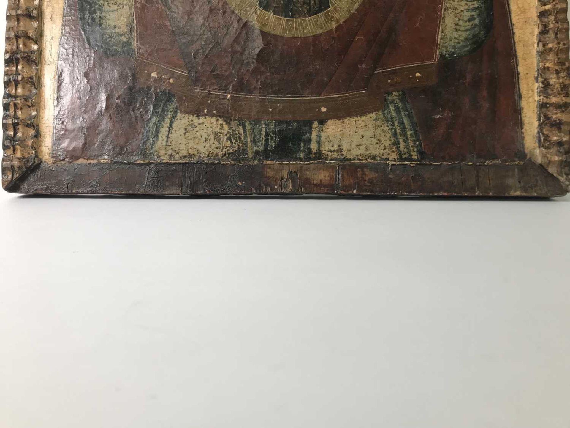 A processional icon of the Mother of God of the Sign and St Nicholas, - Image 31 of 44