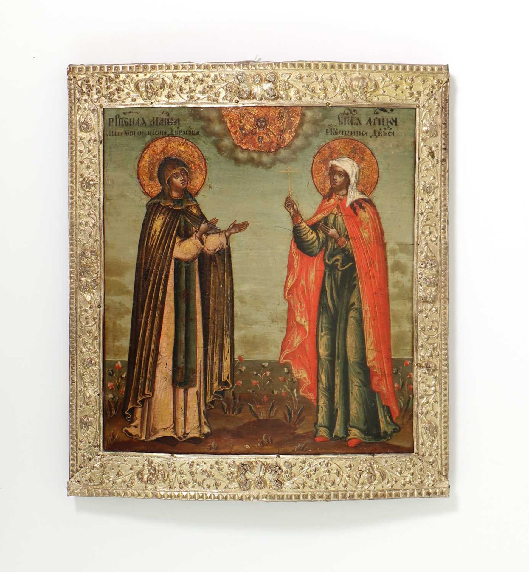 An icon of two female saints, - Bild 3 aus 24