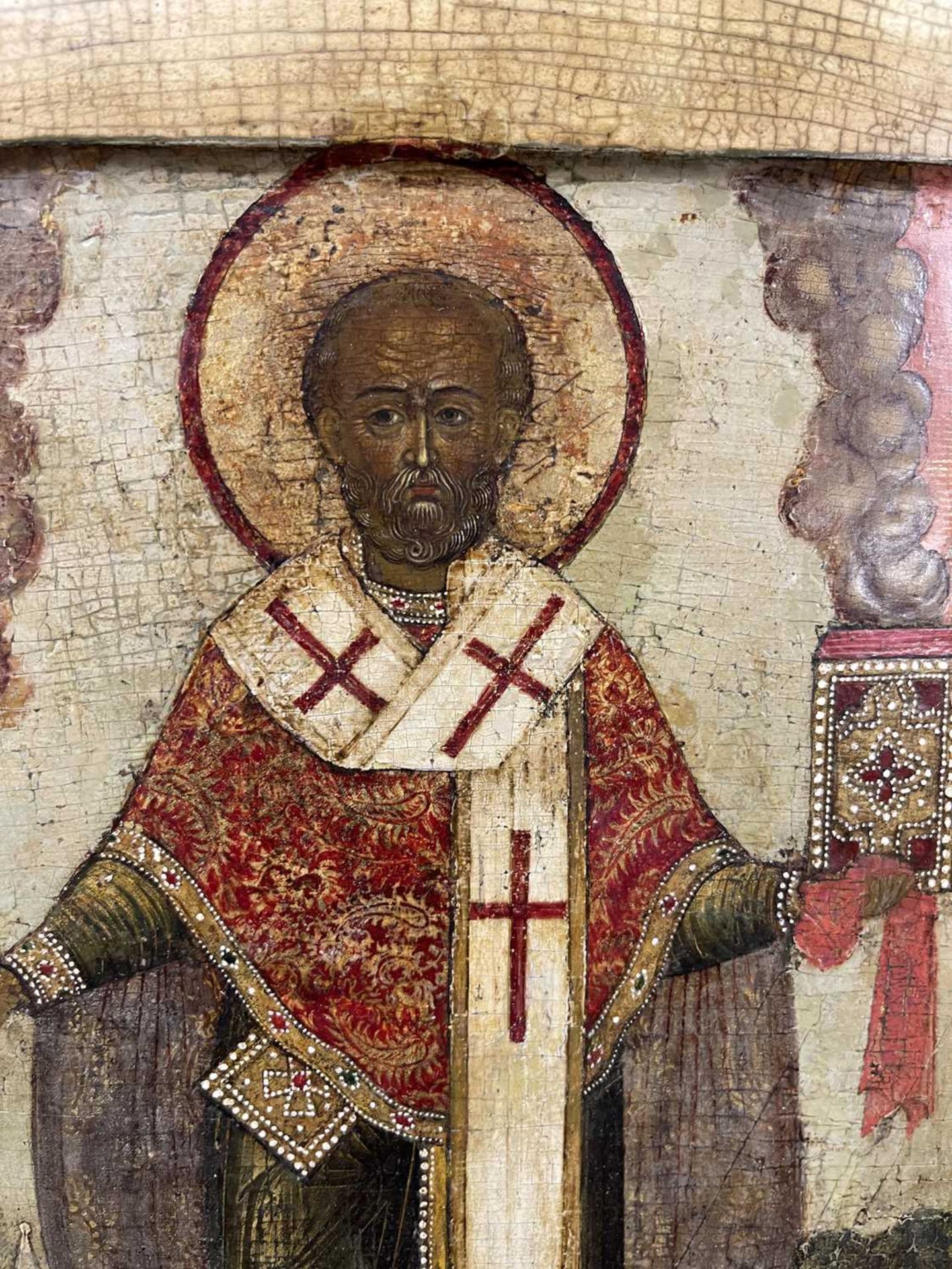 An icon of St Nicholas, - Bild 11 aus 29