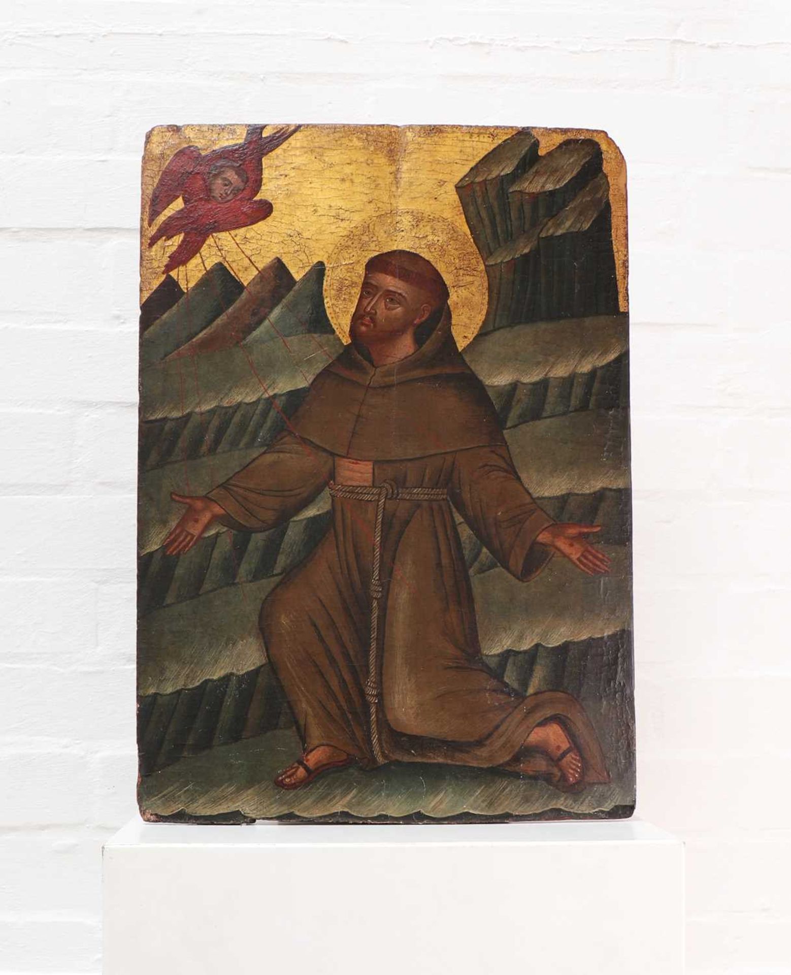 An icon of St Francis of Assisi,