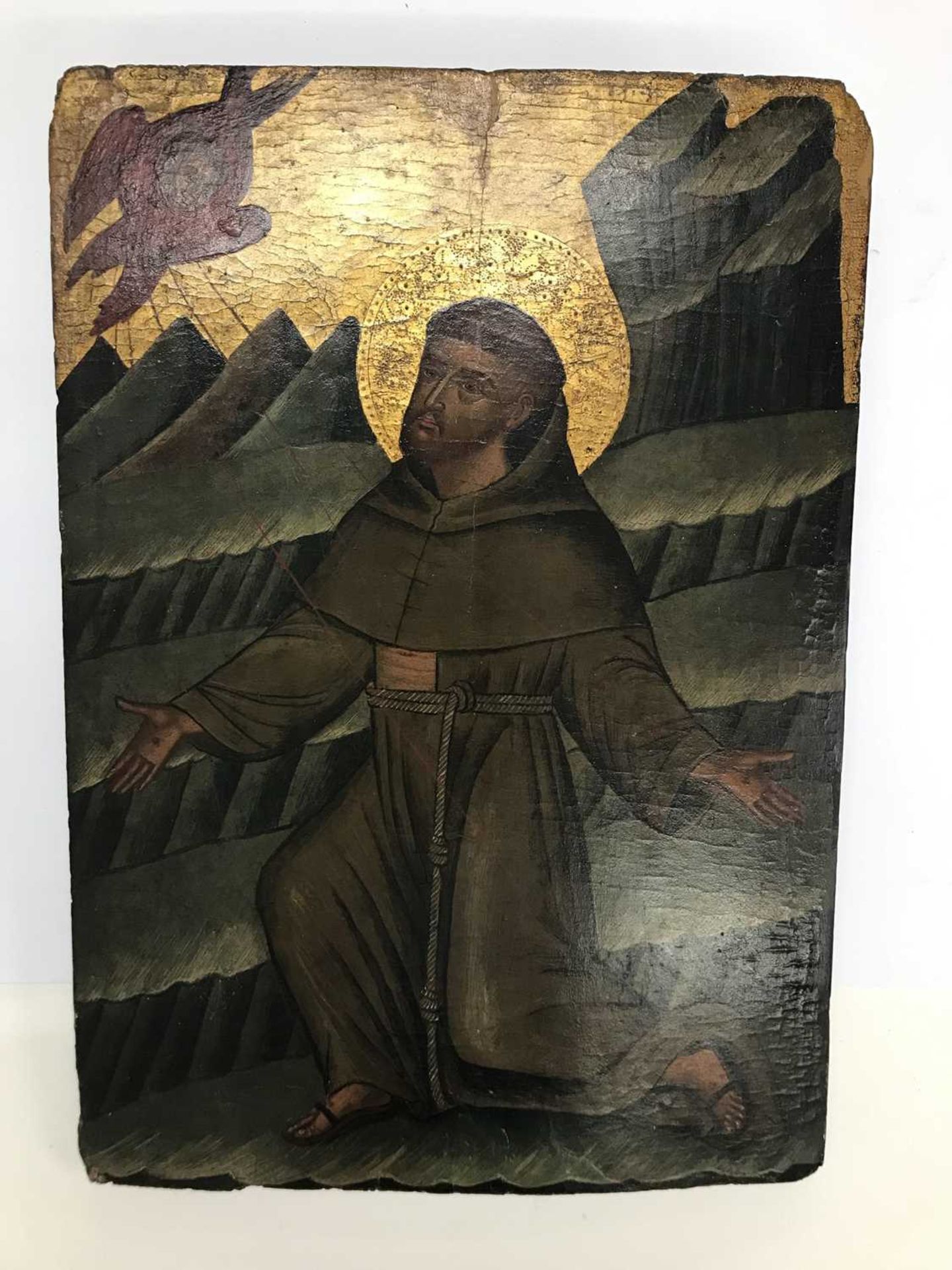 An icon of St Francis of Assisi, - Image 15 of 30
