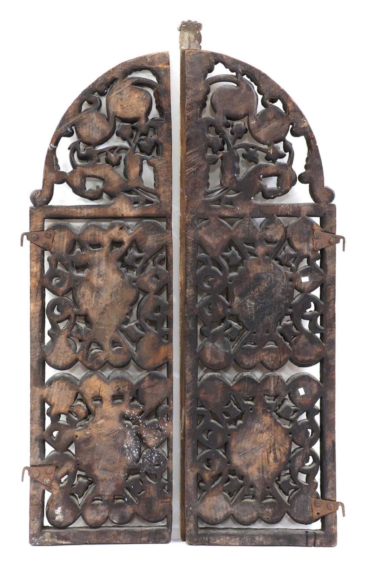 A pair of carved and pierced giltwood royal doors, - Image 9 of 46