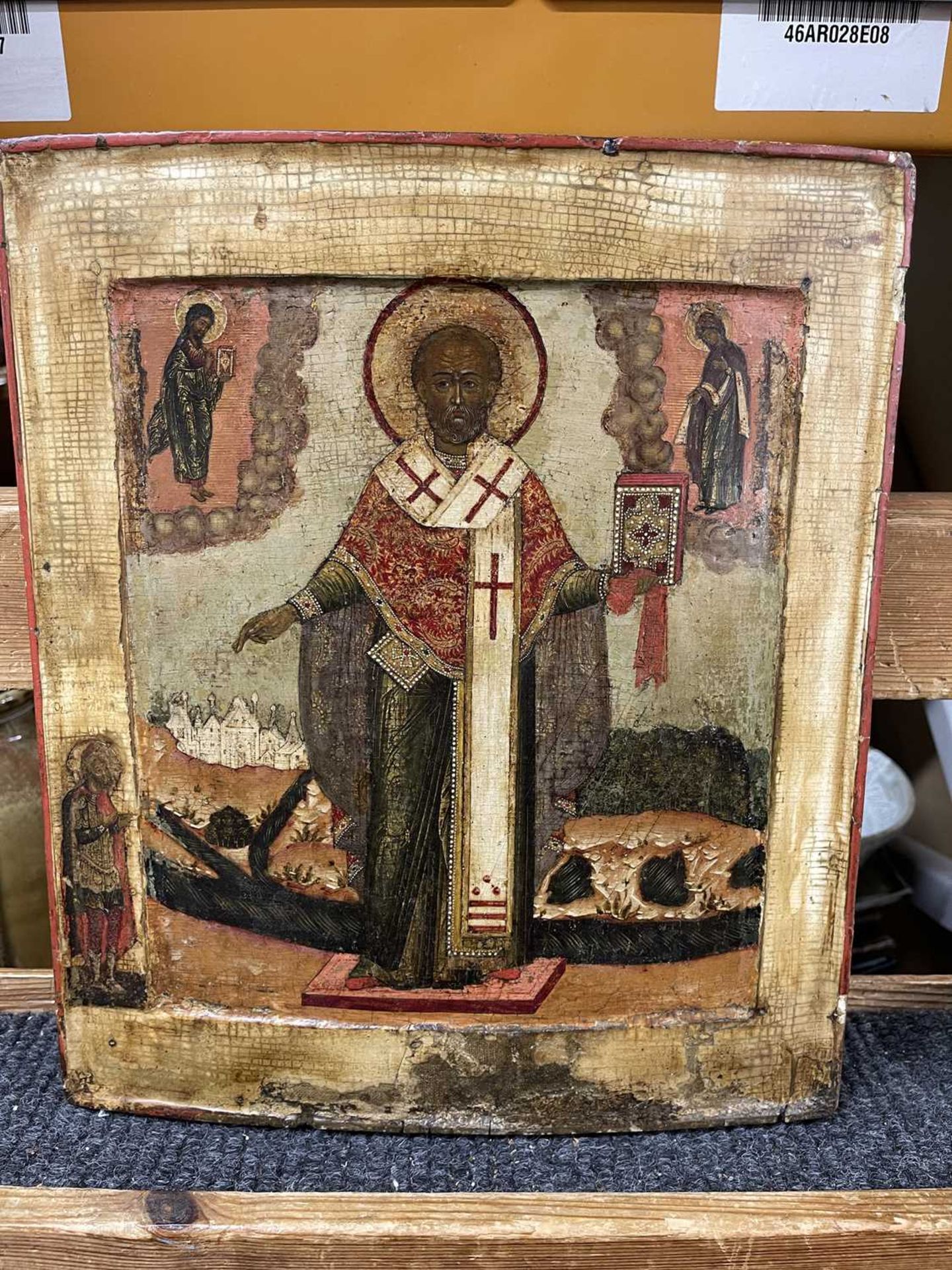 An icon of St Nicholas, - Bild 9 aus 29