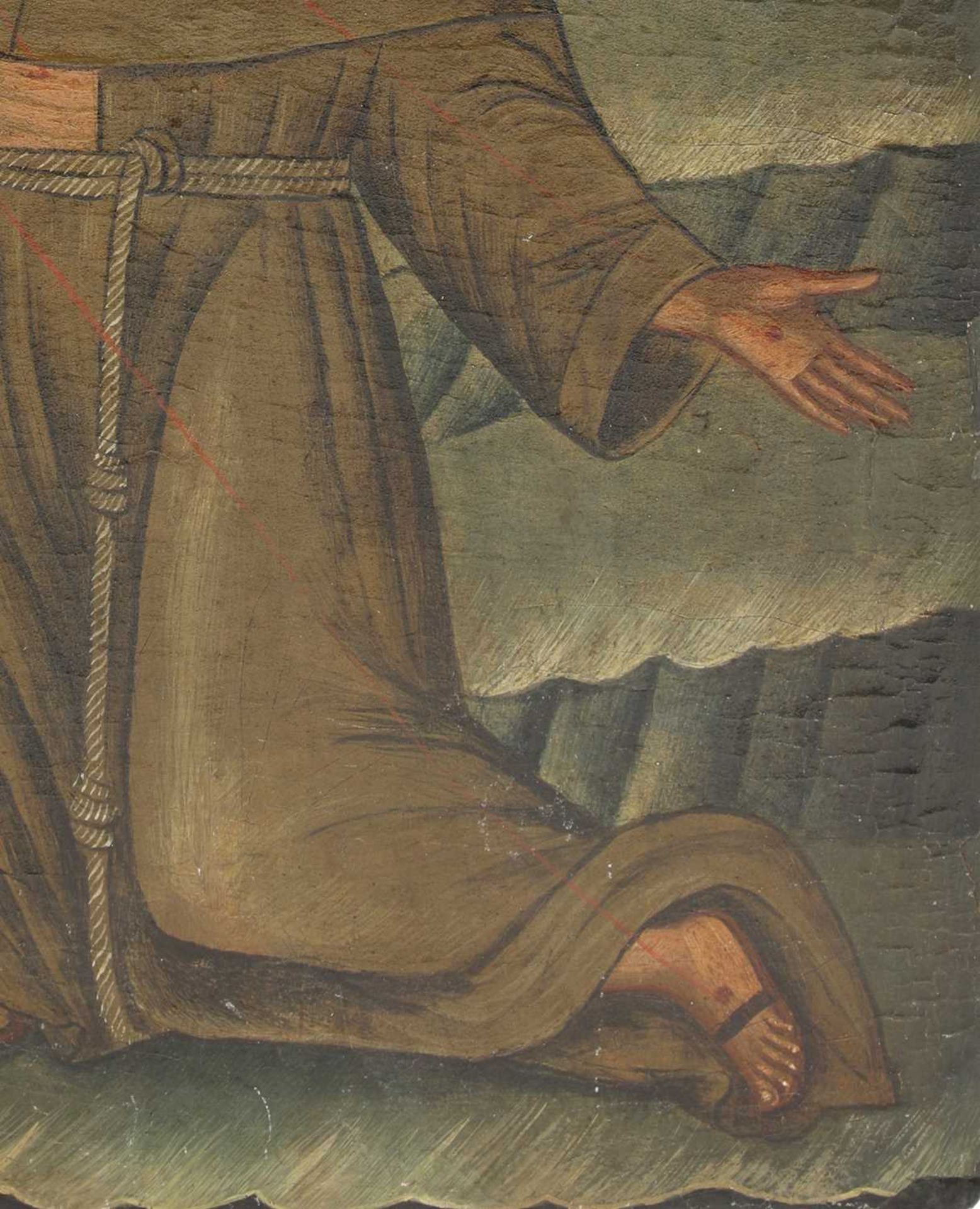 An icon of St Francis of Assisi, - Image 7 of 30