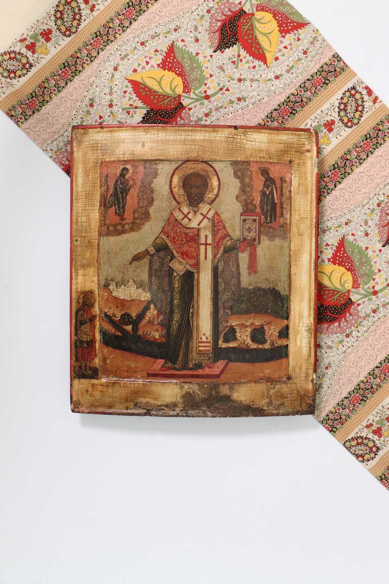An icon of St Nicholas, - Bild 2 aus 29
