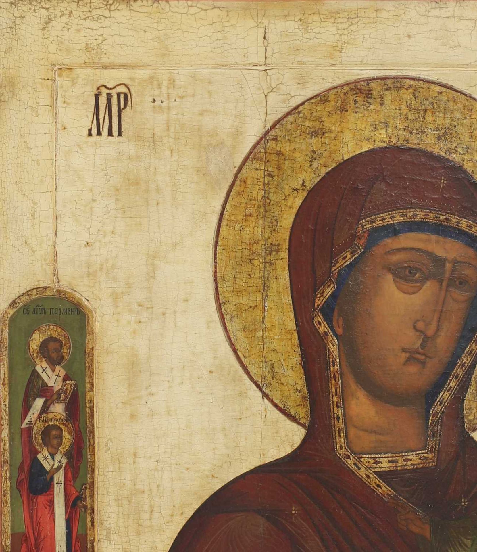 A monumental Icon of the Mother of God of Smolensk, - Image 4 of 32
