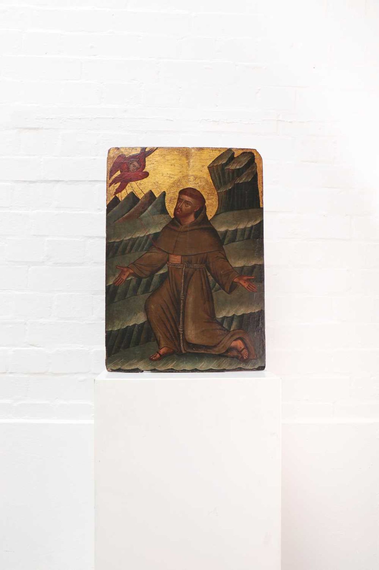 An icon of St Francis of Assisi, - Image 2 of 30