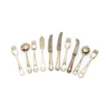 A selection of silver-plated Dubarry pattern cutlery,