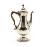 A Regency silver coffee pot,